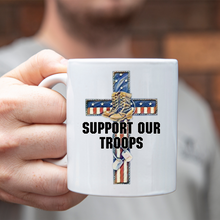 Load image into Gallery viewer, Support Our Troops Cross