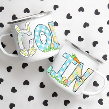 Load image into Gallery viewer, Easter Name Enamel Mug