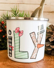 Load image into Gallery viewer, Snowman Name Enamel Mug
