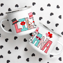 Load image into Gallery viewer, Valentine's Name Enamel Mug