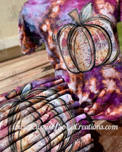 Load image into Gallery viewer, Fall Watercolor Pumpkin {Ice Dyed} Tee
