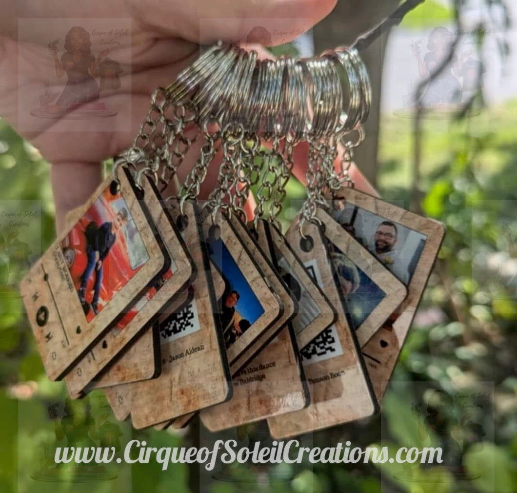Personalized Song Keychain