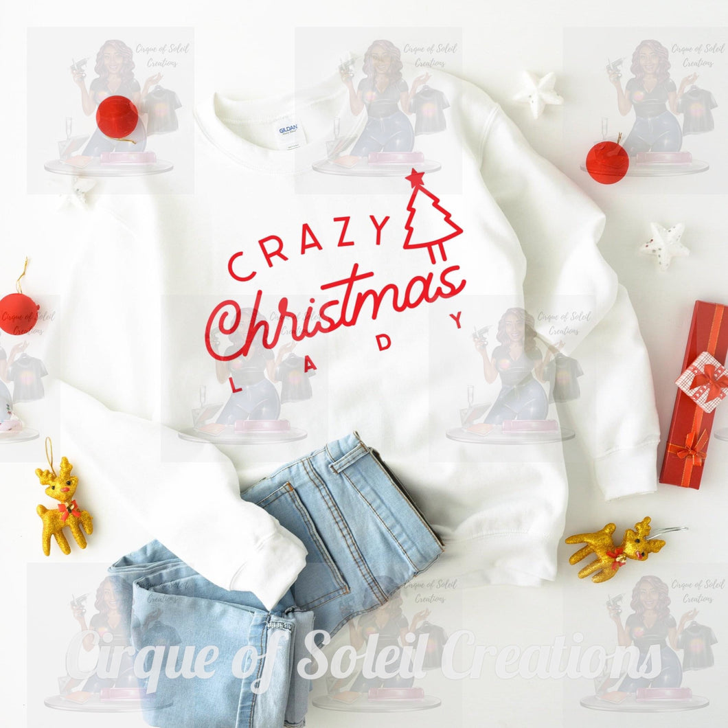 Crazy Christmas Lady - Red