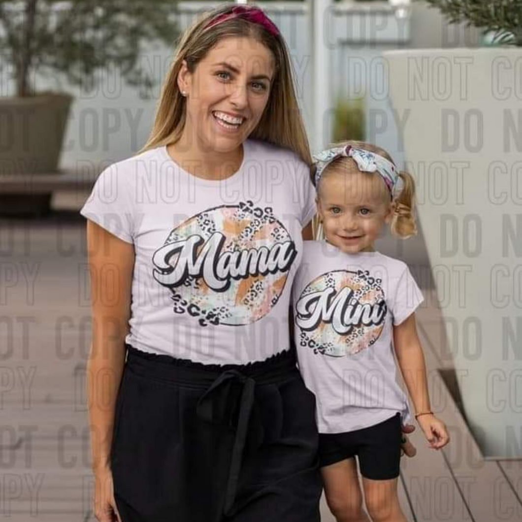 Mama Pink Yellow Leopard