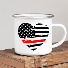 Load image into Gallery viewer, Fire Flag Heart
