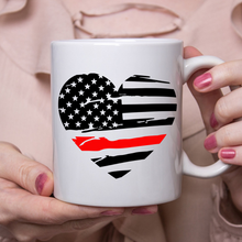 Load image into Gallery viewer, Fire Flag Heart
