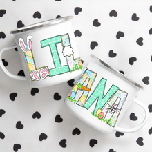 Load image into Gallery viewer, Easter Name Enamel Mug
