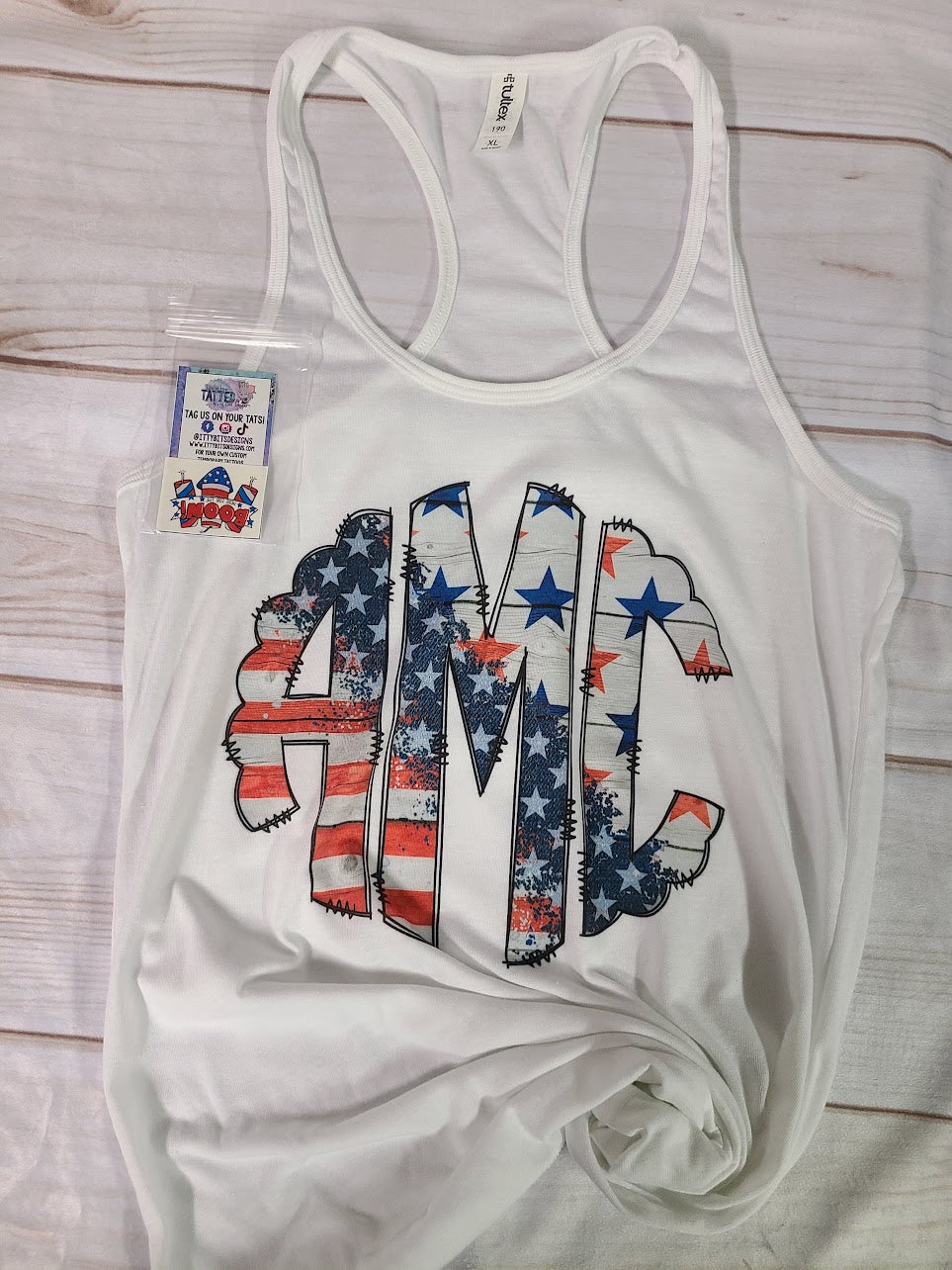 Patriotic Monogram Tank top