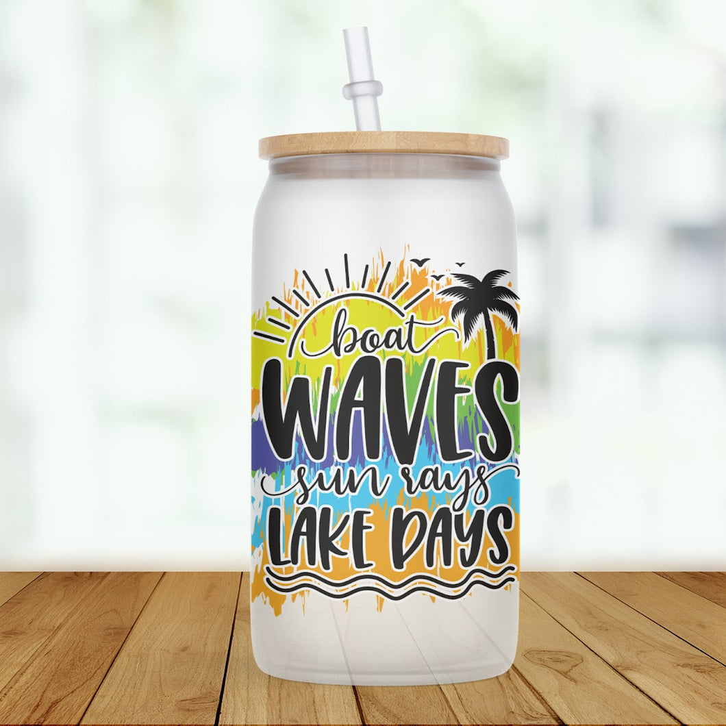 Boat Waves, Sun Rays, Lake Days