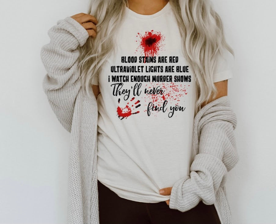 Blood Stains Are Red