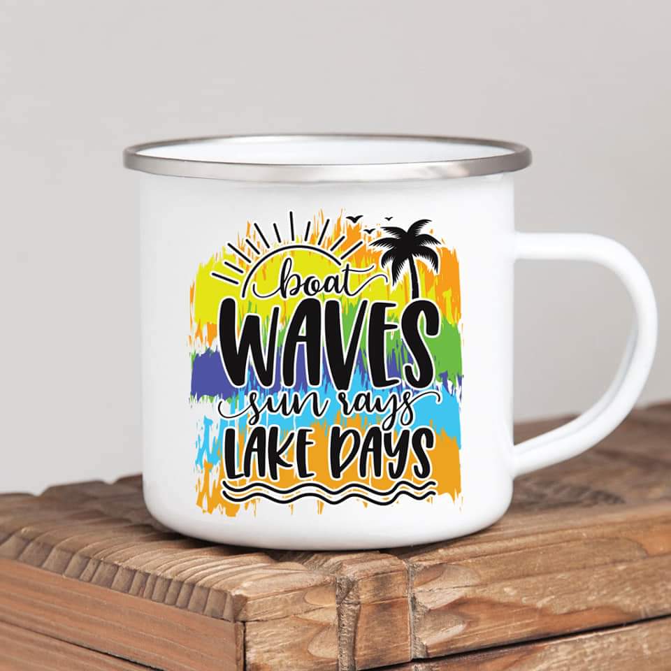 Boat Waves Lake Days