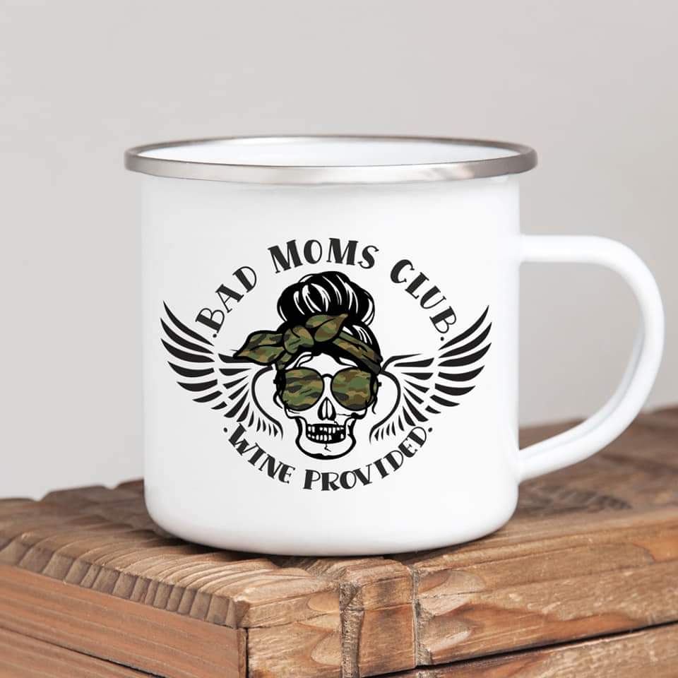 Bad Moms Club Wine Camo
