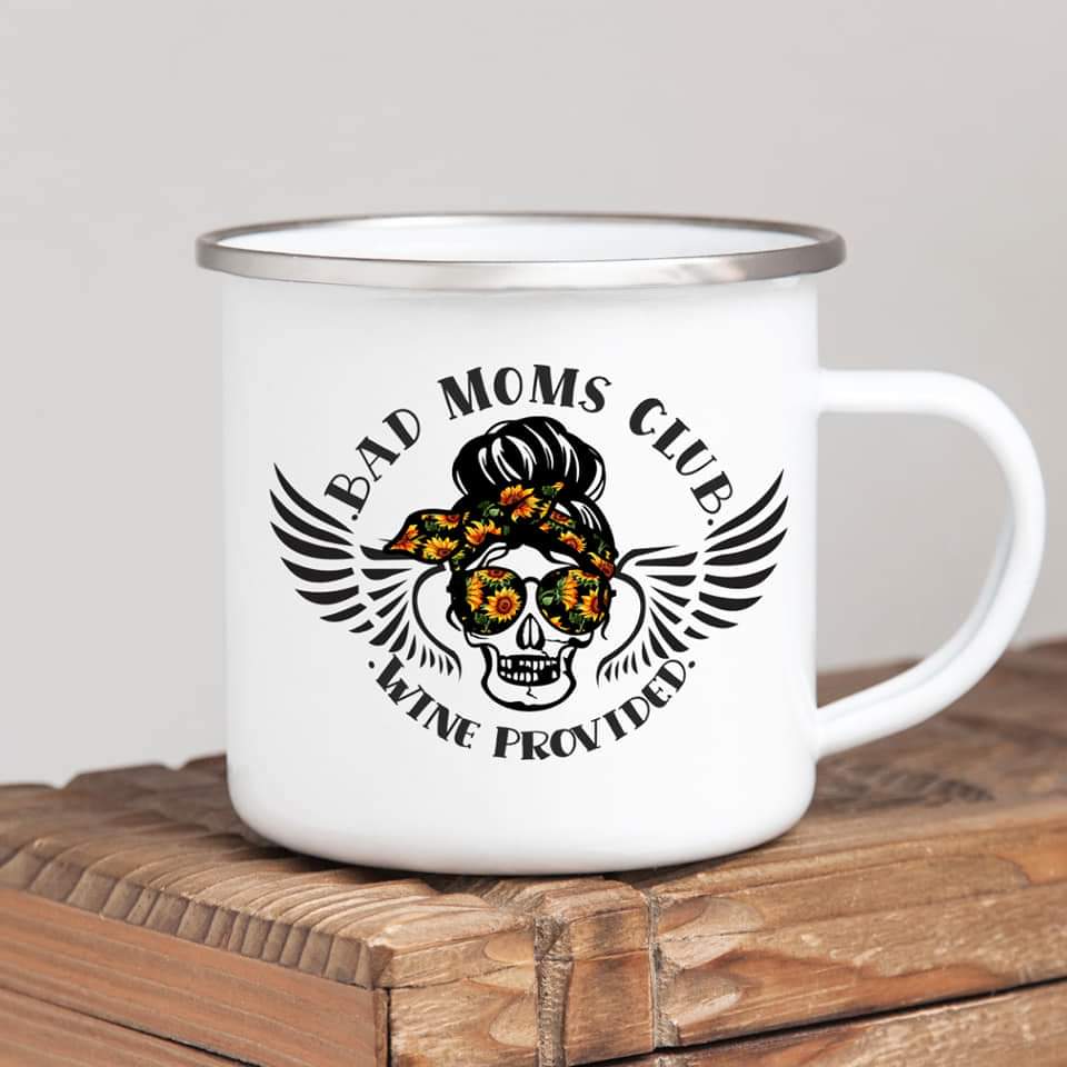 Bad Moms Club Wine Sunflower