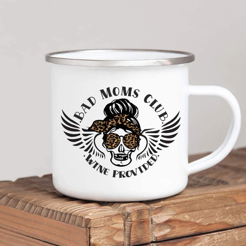Bad Moms Club Wine Leopard