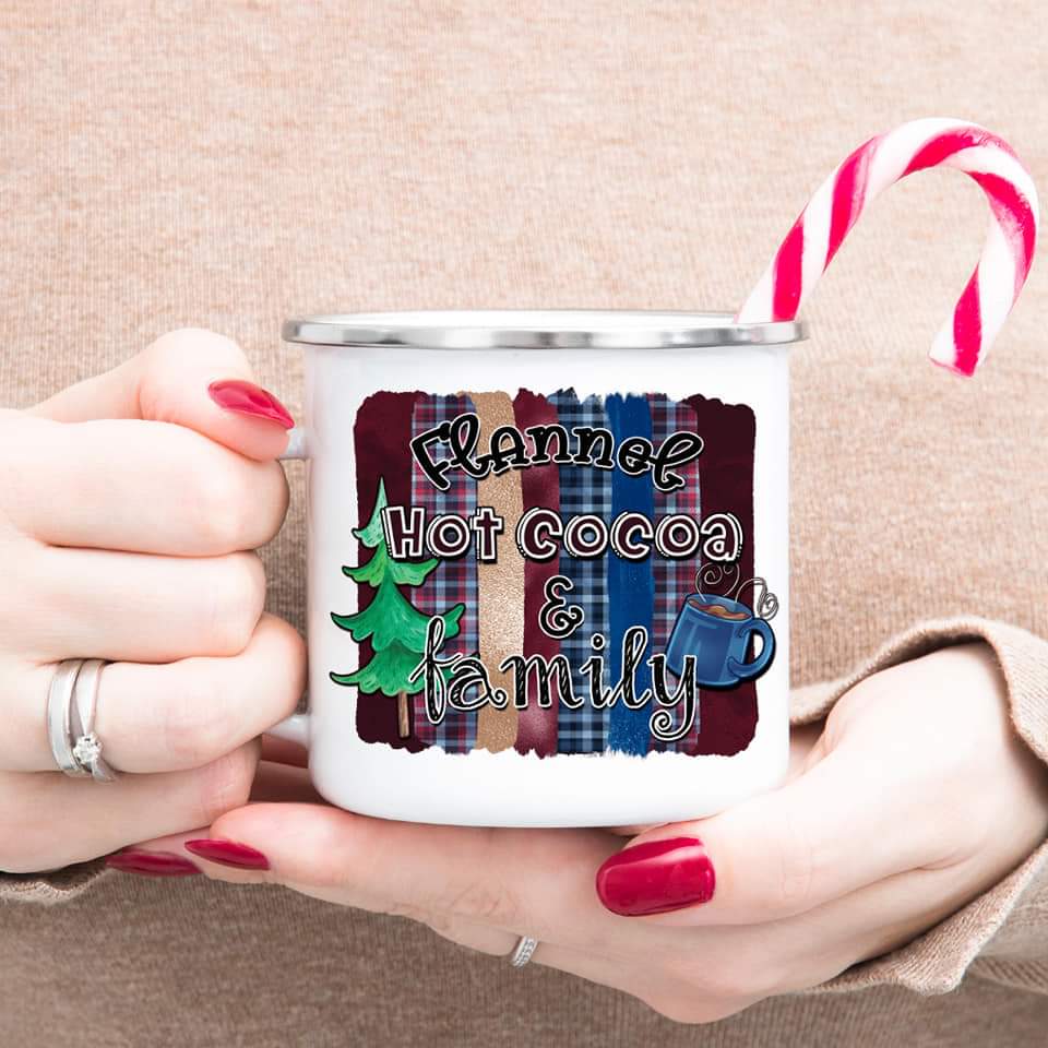 Flannel Hot Cocoa Family