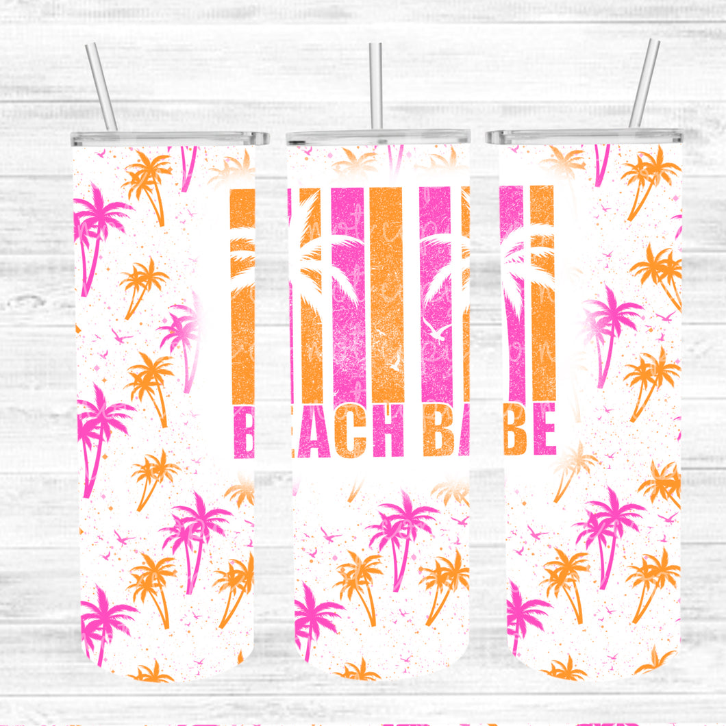 Beach Babe Stripes Tumbler