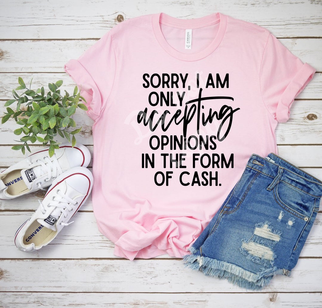 Only Accepting Opinions In The Form Of Cash