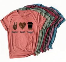 Load image into Gallery viewer, Peace, Love, Coffee
