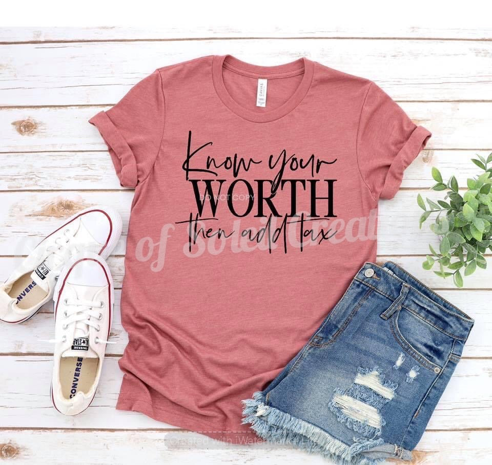 Know Your Worth - Black