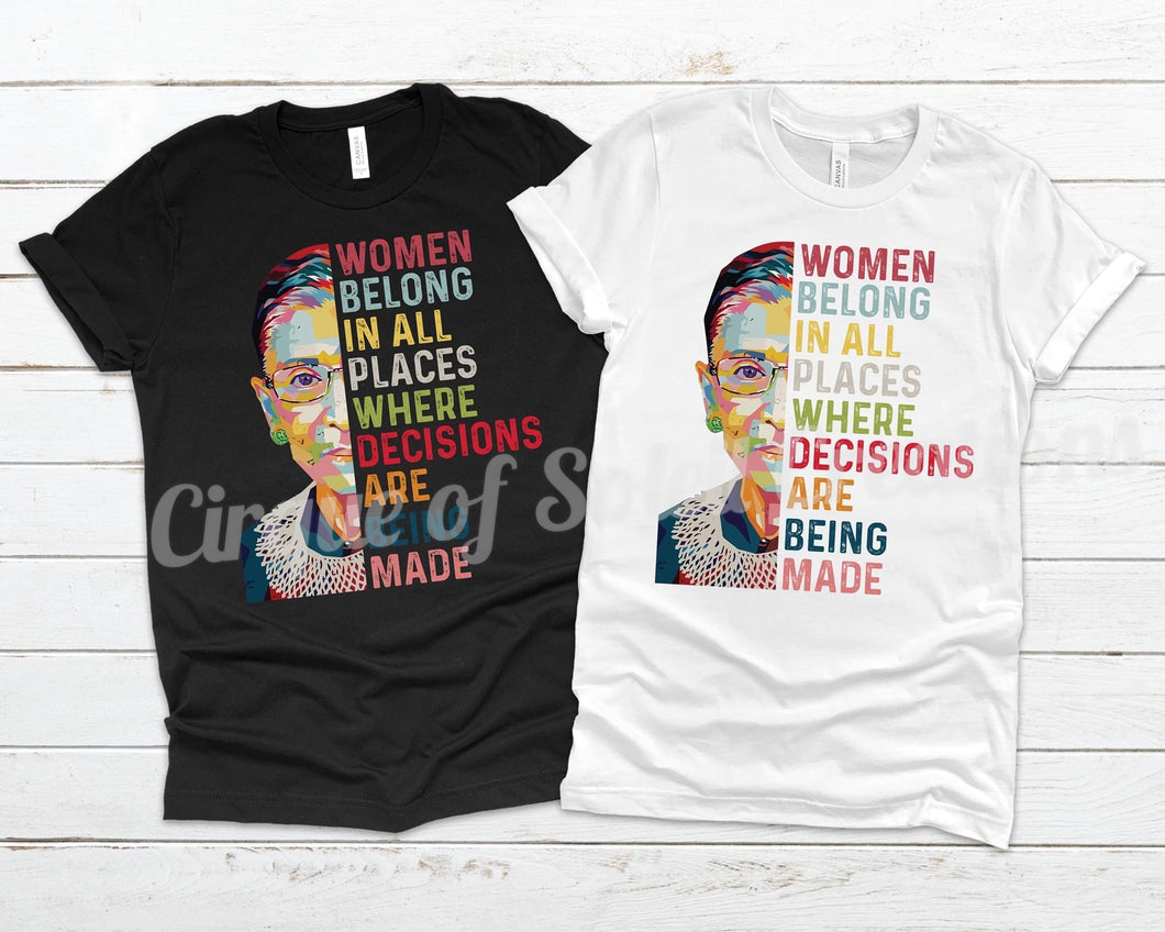 Women Belong in All Places RBG