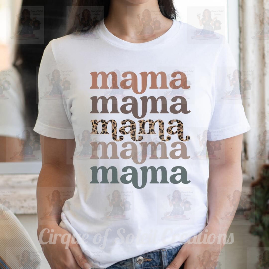 Mama - multicolor print